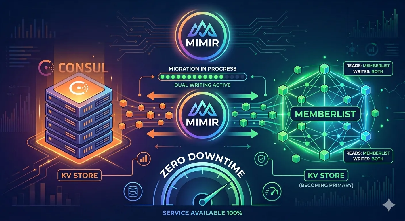 Migrating Mimir's KV Store to Memberlist: What We Learned